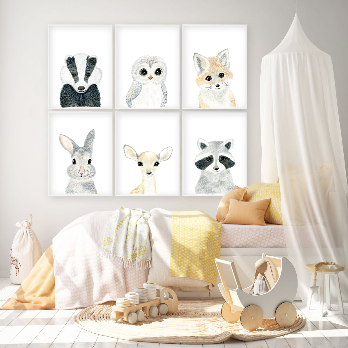 Baby Woodland Nursery Prints
