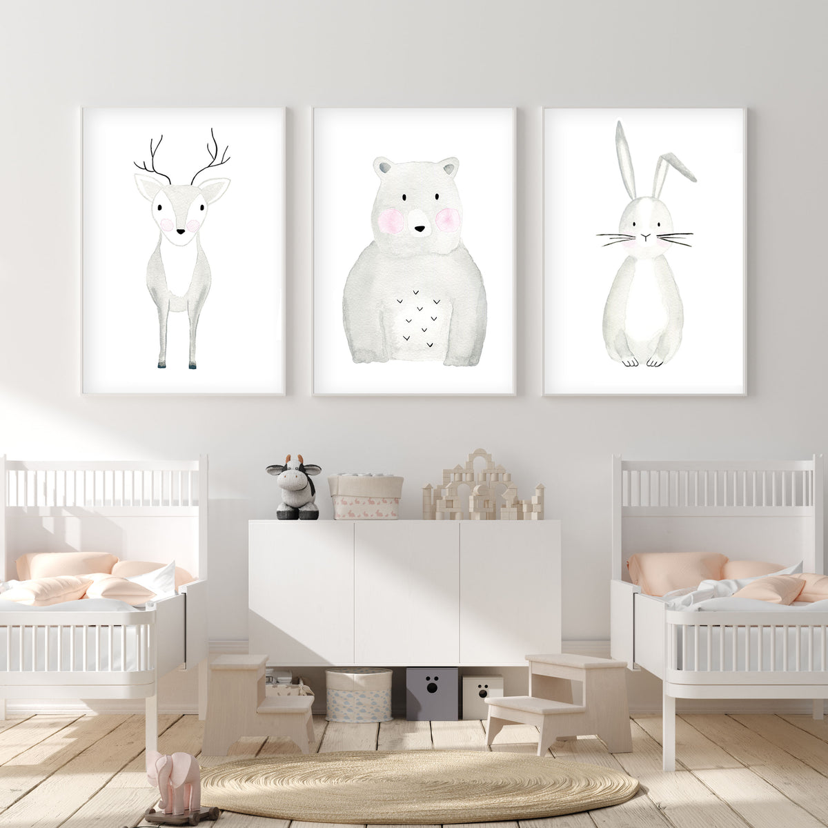 Woodland Animal Nursery Prints