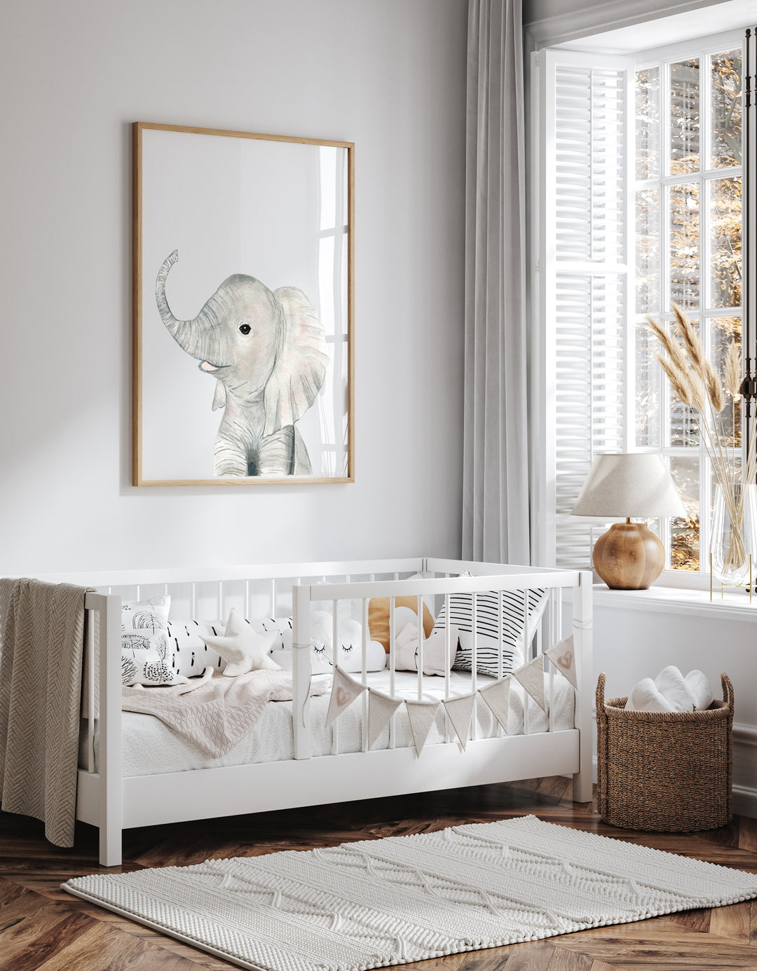 Set of 6 Safari Animals - Nursery Wall Art - The Small Art Project - Modern Nursery Prints