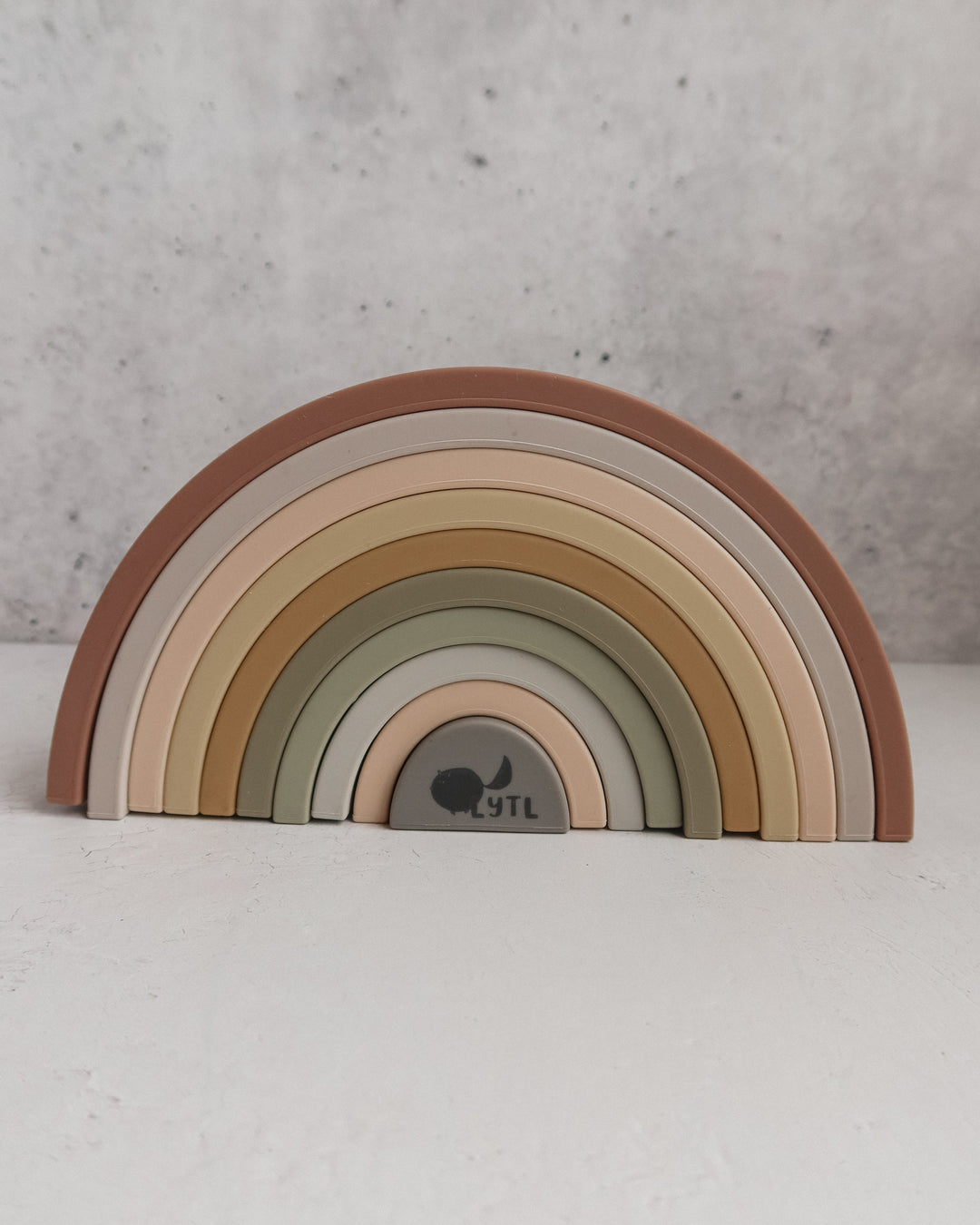 Rainbow Silicone Stacking Toy - Set of 10 | LYTL®️