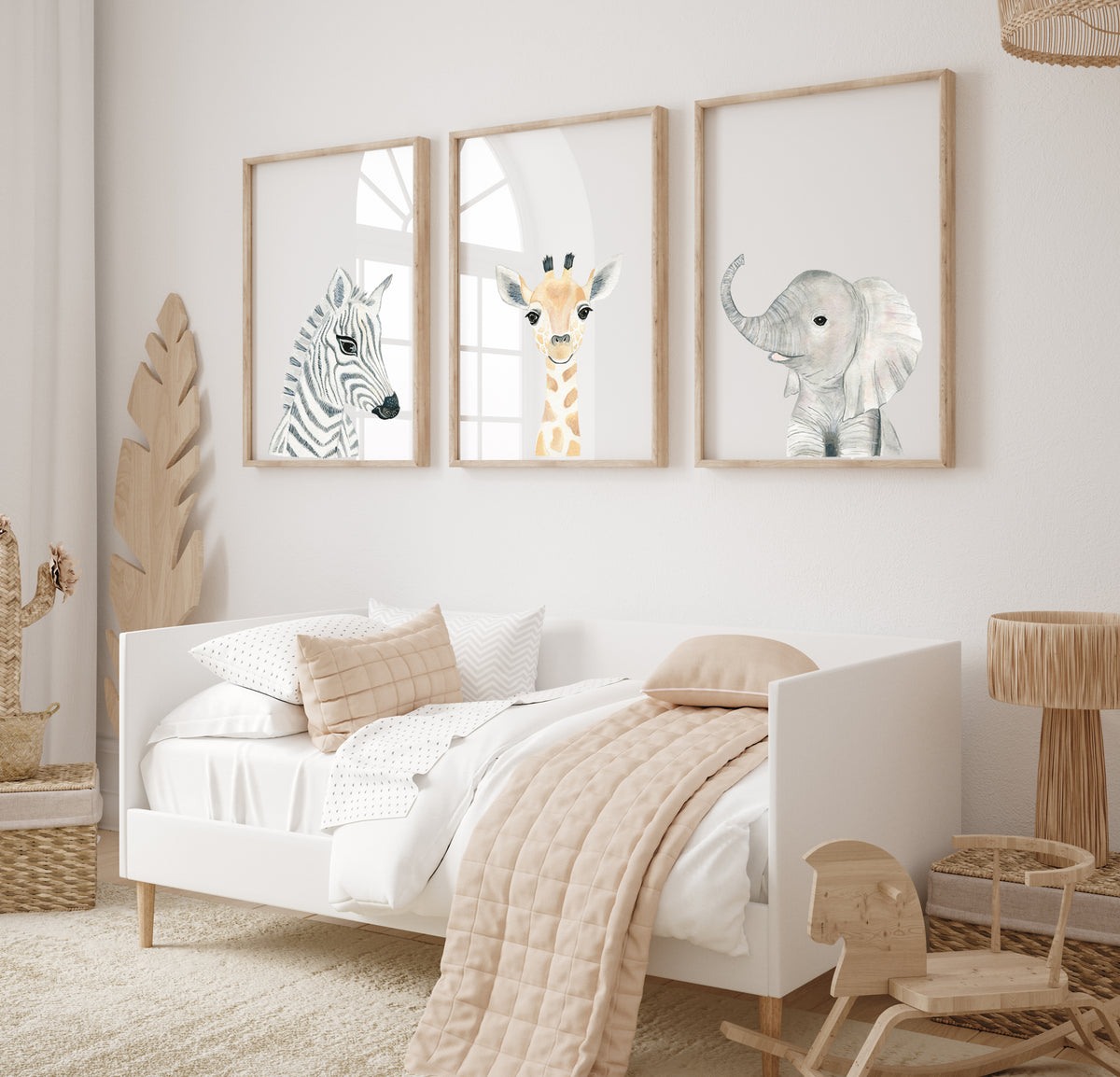 Baby Elephant - Safari Animals Nursery - The Small Art Project - Modern Nursery Prints