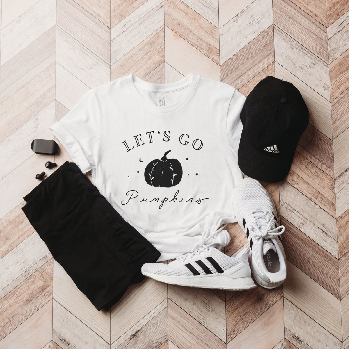 Let's Go Pumpkins - Women's Short Sleeve Tee - The Small Art Project - Modern Nursery Prints