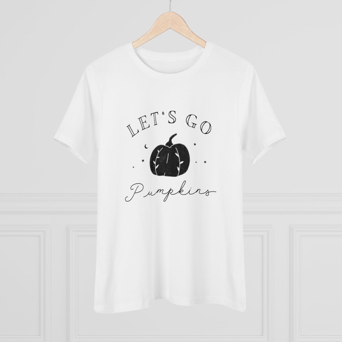 Let's Go Pumpkins - Women's Short Sleeve Tee - The Small Art Project - Modern Nursery Prints