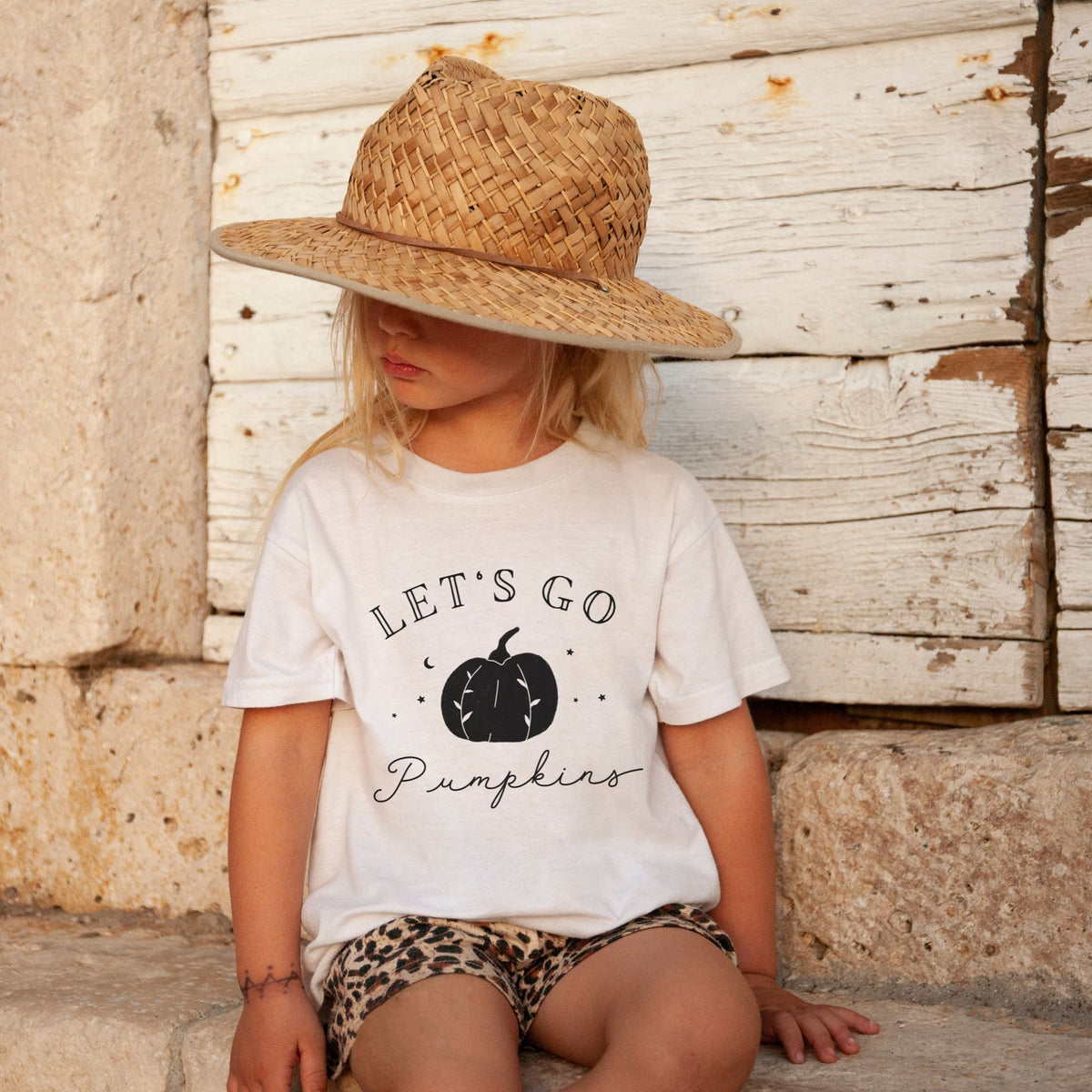 Let's Go Pumpkins - Youth Short Sleeve Tee - The Small Art Project - Modern Nursery Prints