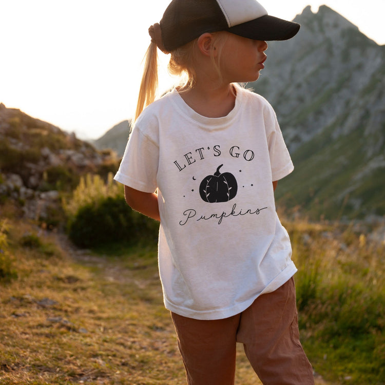 Let's Go Pumpkins - Youth Short Sleeve Tee - The Small Art Project - Modern Nursery Prints