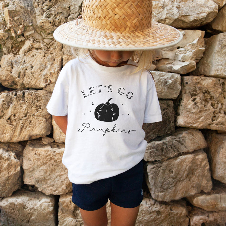 Let's Go Pumpkins - Youth Short Sleeve Tee - The Small Art Project - Modern Nursery Prints