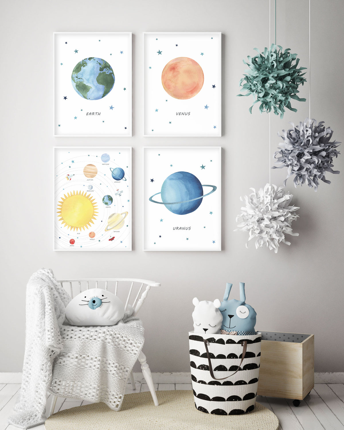Planet Venus Print - Outer Space Nursery - The Small Art Project - Modern Nursery Prints