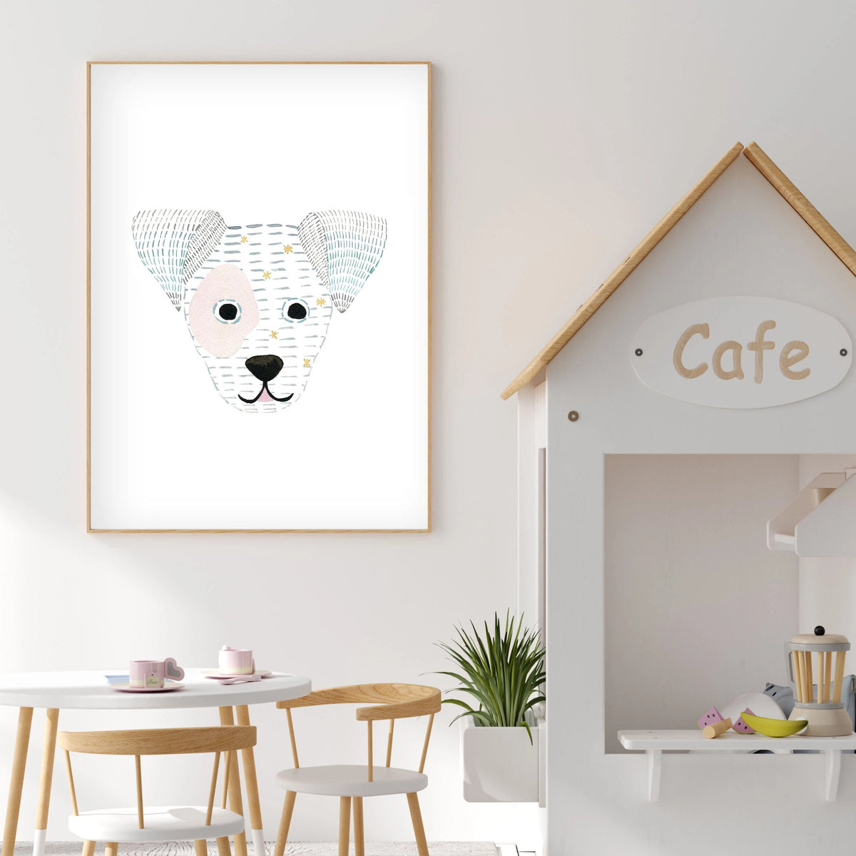 Alfredo Jack Russell - Dog Nursery wall art - The Small Art Project
