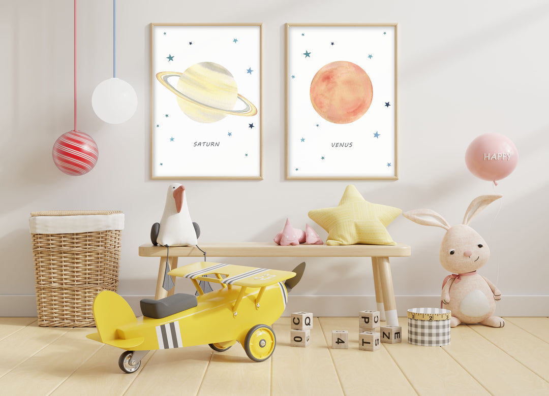 Planet Venus Print - Outer Space Nursery - The Small Art Project - Modern Nursery Prints