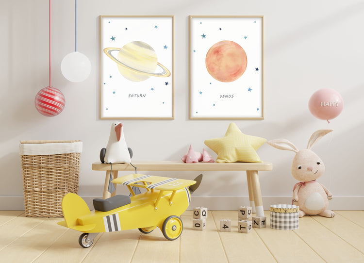 Planet Venus Print - Outer Space Nursery - The Small Art Project - Modern Nursery Prints