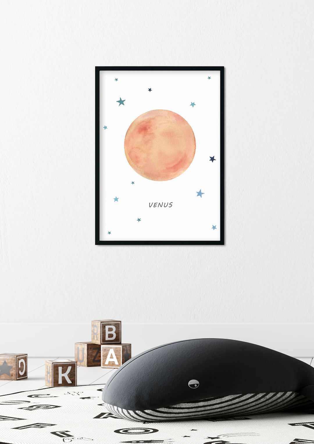 Planet Venus Print - Outer Space Nursery - The Small Art Project - Modern Nursery Prints